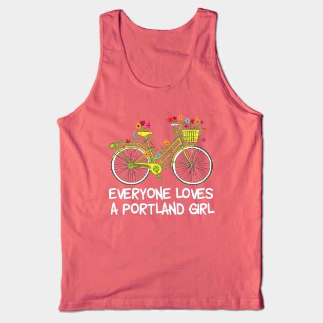 Cute Portland Girl Tank Top by epiclovedesigns